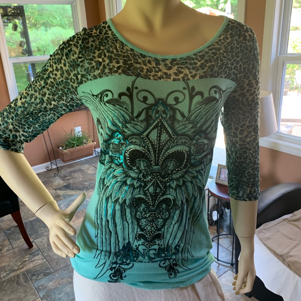 mint sequin long sleeve